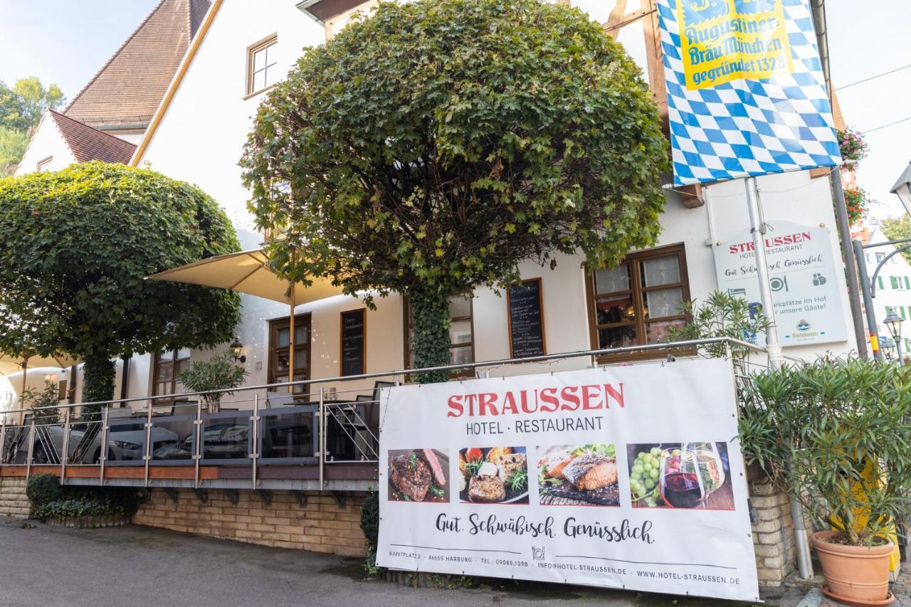 Hotel-Restaurant Straussen Harburg  Bagian luar foto